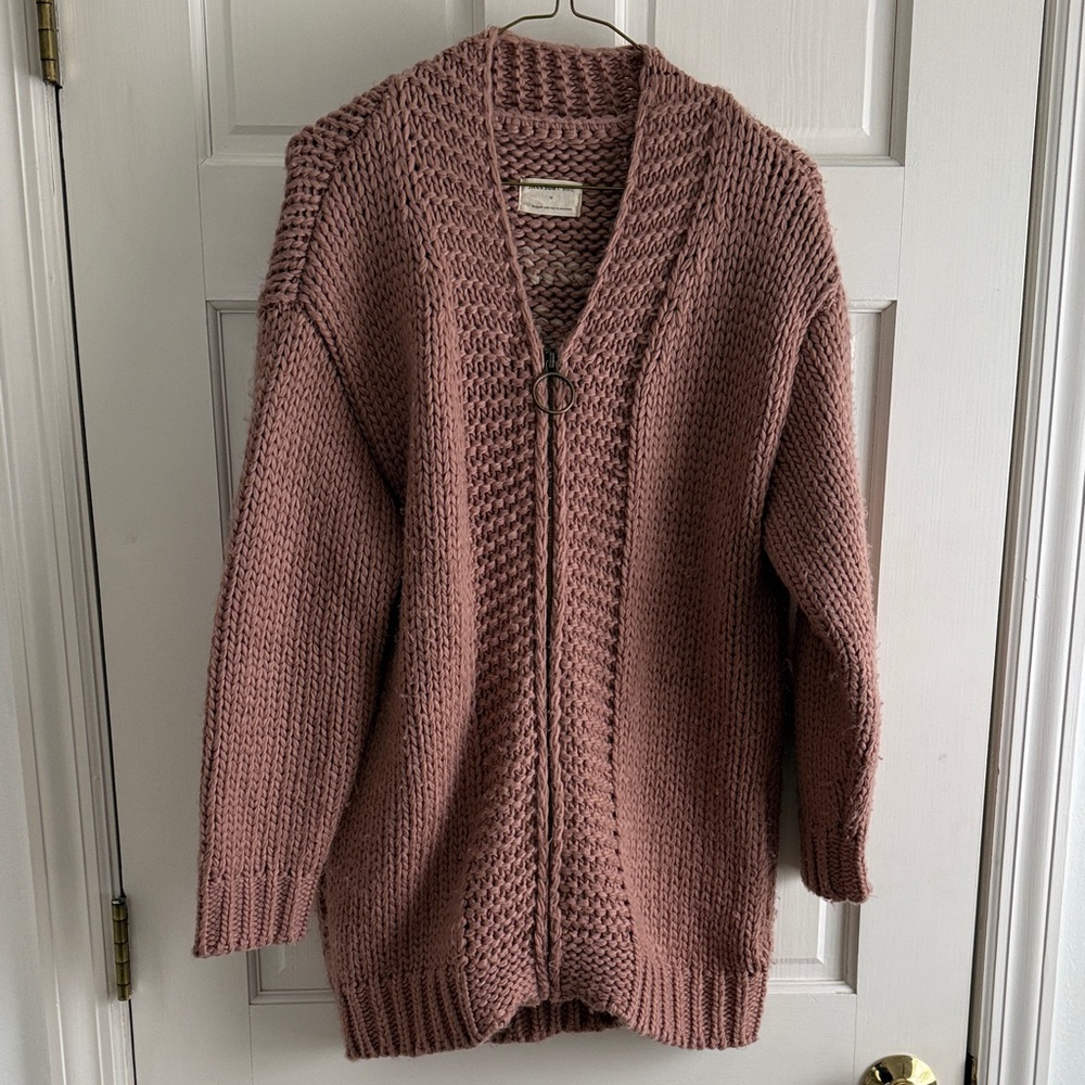 Jackson Rowe Zip-Front Cardigan, M